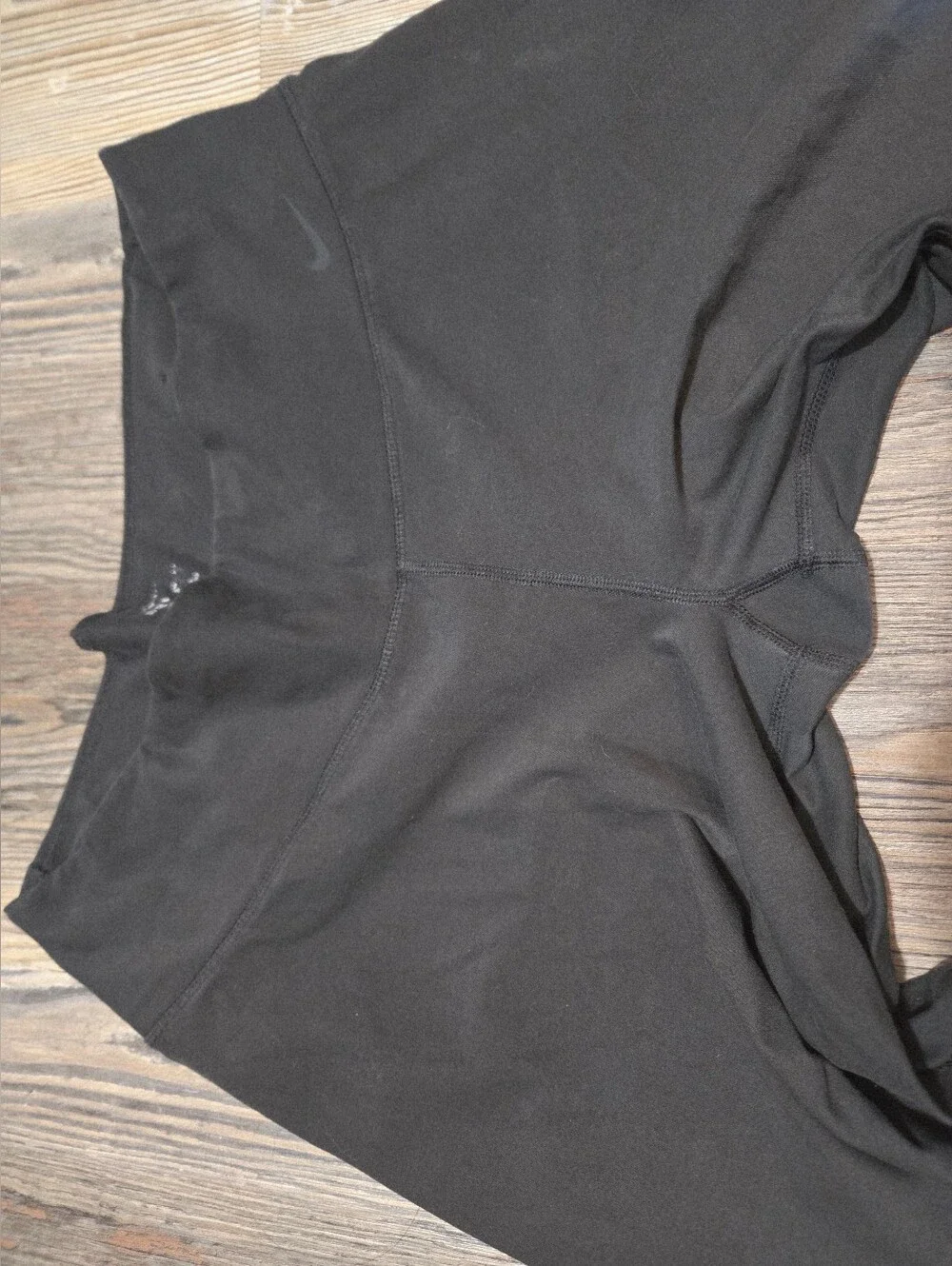 Nike. Black Wide-Leg Crop Yoga Pants - Picture 5 of 9